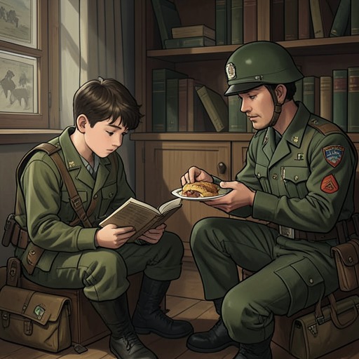 The Boy and the Red Army Mentors from "The Painted Bird". This flow follows the boy’s attachment to Gavrila and Mitka, whose teaching, protection, and personal example create a chosen community that competes with his…
