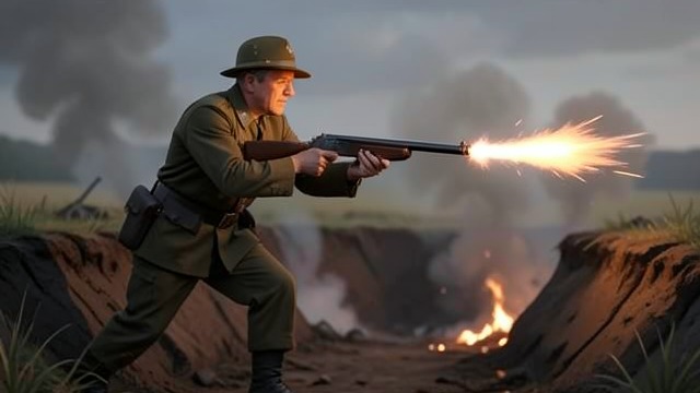 A War Record from "Truman". A War Record Service Truman volunteered for military service despite age and eyesight concerns. In France he became a respected artillery commander.