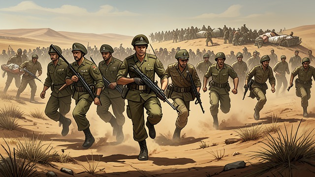 A Desperate Retreat from "Truman". A Desperate Retreat Pusan American and South Korean forces retreated through severe heat and heavy casualties before forming the Pusan Perimeter.