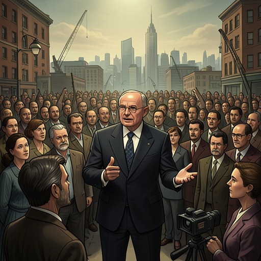 The Presidency and the American People from "Truman". This flow traces Truman’s changing relationship with the public, from uncertain succession to trust earned through visibility and action.