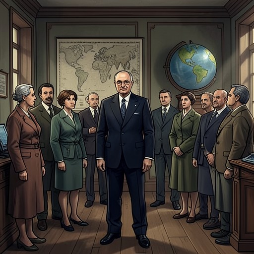 A Presidency Forged by Decisions from "Truman". This flow follows the choices through which Truman established authority and defined his presidency.