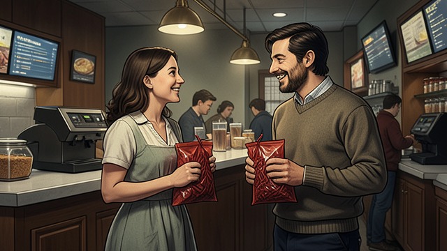 The Red Vines Ritual from "Cat Person". Flirtation as a Private Language A playful beginning Margot meets Robert at the snack counter of an art-house cinema.