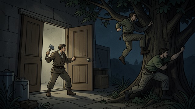 The Last Night’s Knocking from "Cat Person". Fear Becomes a Choice Aaron waits for the visitor After deciding to leave the village, Aaron sits in his house with a machete-like tool, unsettled by how…