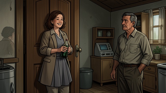 A Friendship Begins at the Door from "Cat Person". An Unlikely Welcome Grace’s first gesture Grace appears at Aaron’s door with a warm Coca-Cola and a burnt chapati.