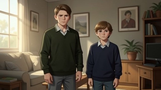 Two Boys in One Frame from "I Know This Much Is True". Two Boys in One Frame A Shared Beginning Dominick and Thomas grow up as identical twins whose closeness is both a source of recognition and a constraint.