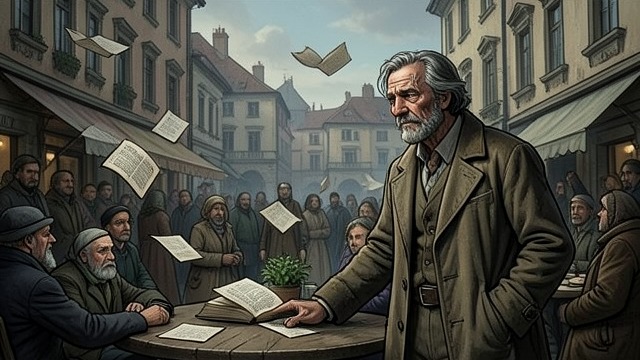 The Life Story at the Garden Table from "I Know This Much Is True". The Life Story at the Garden Table A record of a great man Near the end of his life, Domenico dictates and writes an account of his history.