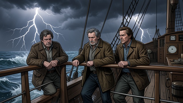 The Journey to America from "I Know This Much Is True". The Journey to America Leaving the old country Domenico, Pasquale, and Vincenzo sail from Sicily to New York in steerage.