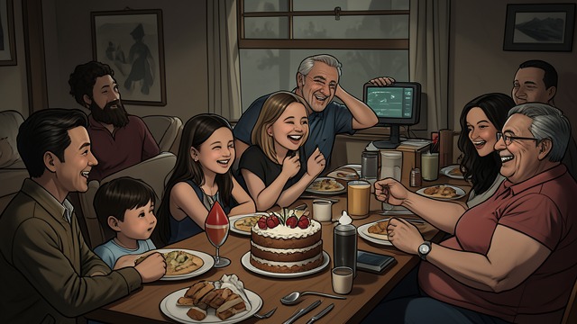 A Family Breakfast from "The Kissing Booth". Love at Home A Cake and Pancakes Elle’s father and Brad prepare a birthday cake and breakfast.