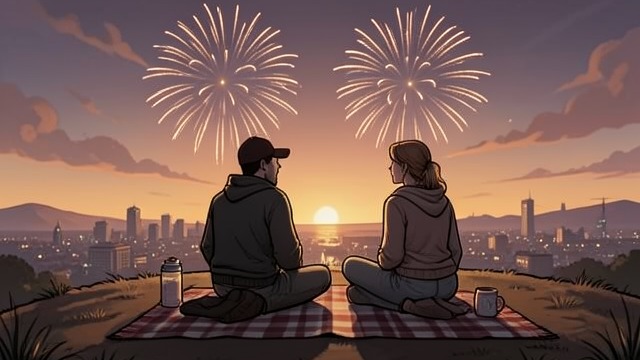 A Love Confession from "The Kissing Booth". A Romantic Peak An Unexpected View Noah takes Elle to the hilltop for a sunset and a fireworks display.