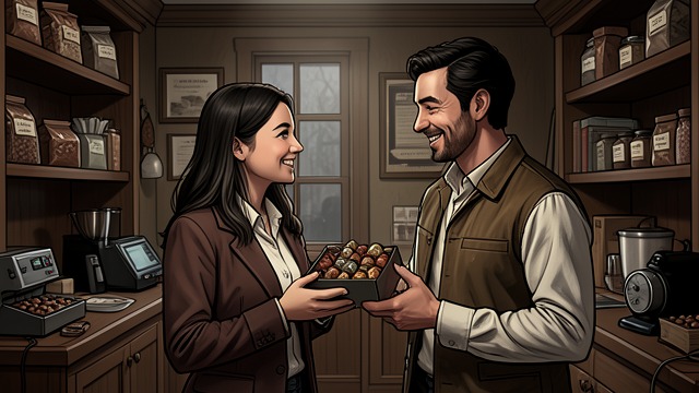 A Present from Noah from "The Kissing Booth". A Thoughtful Surprise A Shared Memory Noah takes Elle to a small chocolate shop he remembers visiting as a child.