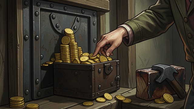 A Claim Is Salted from "The Luminaries". A Claim Is Salted Mannering manufactures value Mannering repeatedly plants and retrieves gold to make the Aurora appear productive.