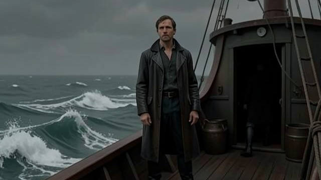 A Terrifying Crossing from "The Luminaries". A Terrifying Crossing Moody arrives by sea Storm and sickness leave Moody shaken aboard Godspeed.