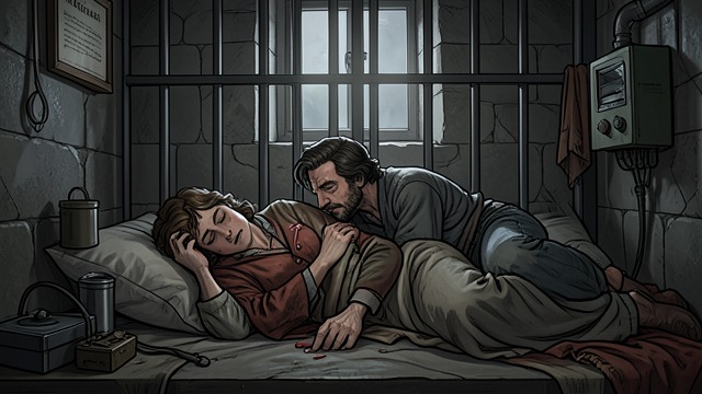 An Unsteady Reunion from "The Luminaries". An Unsteady Reunion The lovers meet in custody Staines returns wounded and is brought to Anna. He is feverish and confused, but asks for her by name.