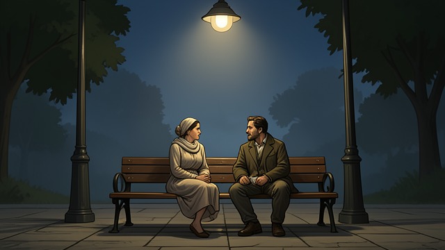 A Night of Hope and Loss from "The Luminaries". A Night of Hope and Loss A private conversation Anna and Staines spend the night together.