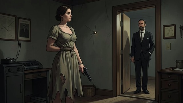 A Pistol Adds Suspicion from "The Luminaries". A Pistol Adds Suspicion An inexplicable discharge Anna’s muff pistol fires during an argument, but the first bullet leaves no trace.