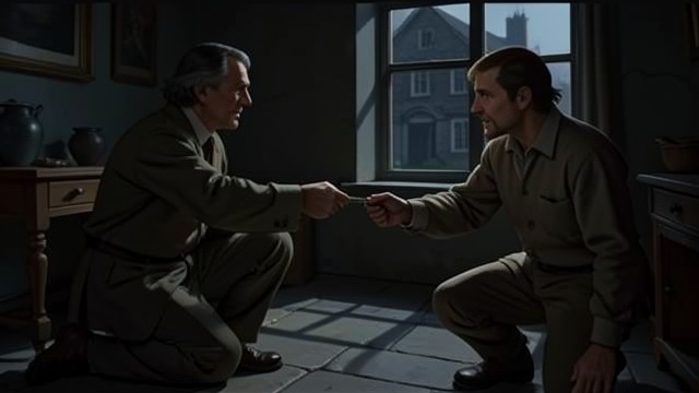 The Hidden Deed Returns from "The Luminaries". The Hidden Deed Returns A promised share surfaces Devlin reveals that Staines intended to give Anna two thousand pounds.
