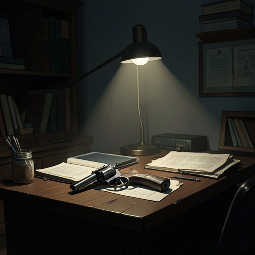 The Guns and the Vanishing Bullet from "The Luminaries". This thread follows two inexplicable firearm incidents that connect Anna’s lost hours, Staines’s wound, and the court’s suspicion.