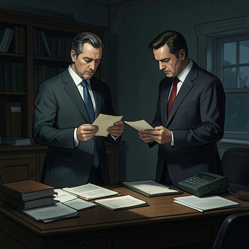 Balfour, Nilssen, and the Price of a Secret from "The Luminaries". This thread follows two businessmen as confidentiality turns into suspicion, betrayal, and a cautious offer of renewed trust.