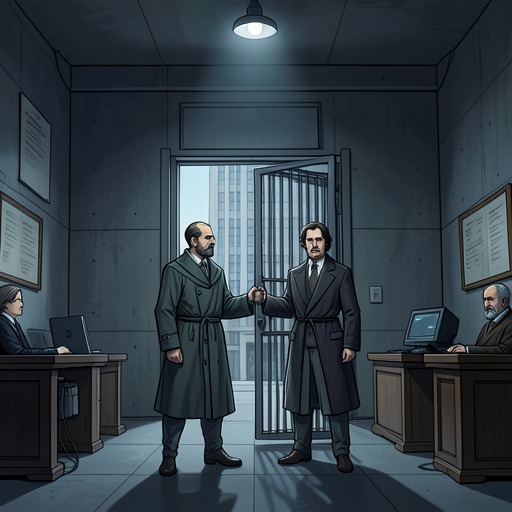 Anna and Staines at the Courtroom’s Centre from "The Luminaries". This thread follows the lovers as their private history is made public through testimony, accusation, and a divided verdict.