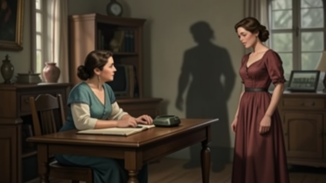 Welcoming Nancy from "The Hidden Staircase". Trust Offered Relief at Assistance Rosemary is glad Nancy has come because the disturbances have become almost unbearable.