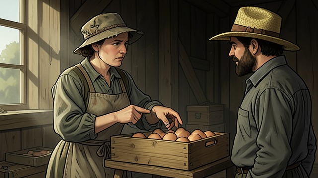 A Character Assessment from "The Hidden Staircase". Local Knowledge A Miser’s Habits Allie recounts Nathan’s attempt to slip an extra dozen eggs into a crate.
