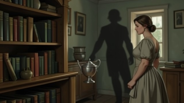 Keeper of the House from "The Hidden Staircase". Confidence Recovered The Mechanism Understood Rosemary sees the hidden opening and learns how Nathan entered.