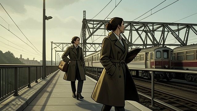 The Bridge Connection from "The Hidden Staircase". A Threat Takes Shape Land and Railroad Allie explains that Nathan’s dispute concerns land used for a railroad bridge.