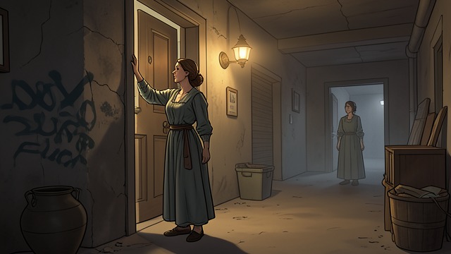Investigating Side by Side from "The Hidden Staircase". From Dependence to Participation Following Nancy’s Lead Rosemary enters the passage readily, while Floretta hesitates at the dusty opening.