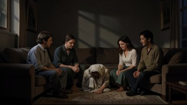 Fear Takes Hold from "The Hidden Staircase". Daily Life Under Threat Nervous Vigilance Noises, shadows, music, and losses make ordinary routines feel unsafe.