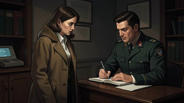 The First Report from "The Hidden Staircase". The Law Demands More Nancy’s Account Nancy describes the thefts and hidden route and asks the sheriff to arrest Nathan. The sisters support her account.