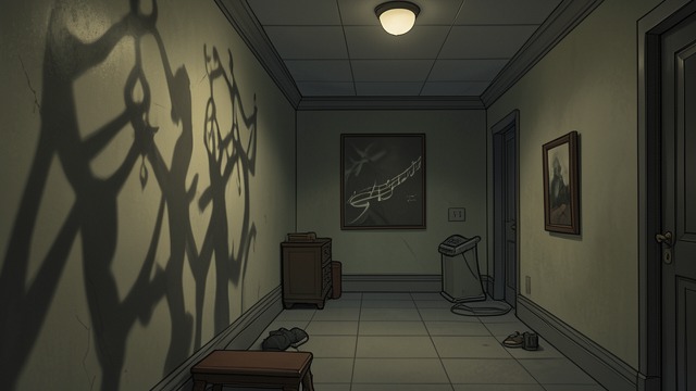 Shadows and Music from "The Hidden Staircase". Fear Given a Shape Events Without Sources The sisters describe shadows on walls and music that seems to move through the house.