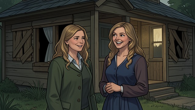 The Haunting Ends from "The Hidden Staircase". Calm Restored A House Explained The sisters can account for the events that once seemed impossible.