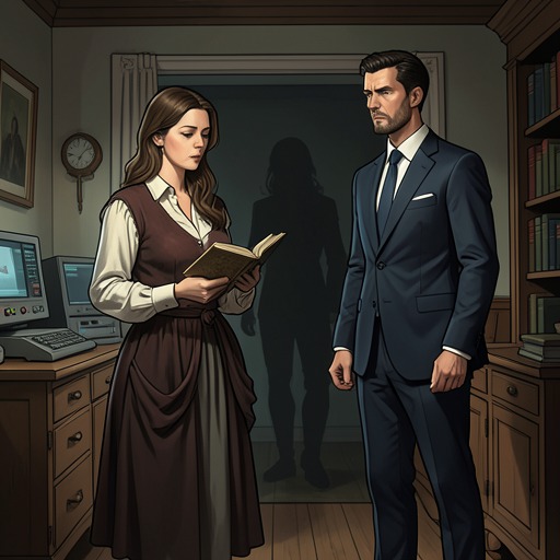 Rosemary Turnbull’s Resolve from "The Hidden Staircase". Rosemary’s composure is strained by the haunting and threatened sale, but Nancy’s discoveries allow her to defend the family home with renewed confidence.