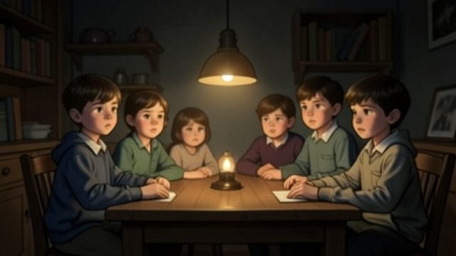 A Secret Meeting from "Momo". A Secret Meeting Children Join the Cause Guido gathers the children to discuss Momo's account of a time-thieving organization.