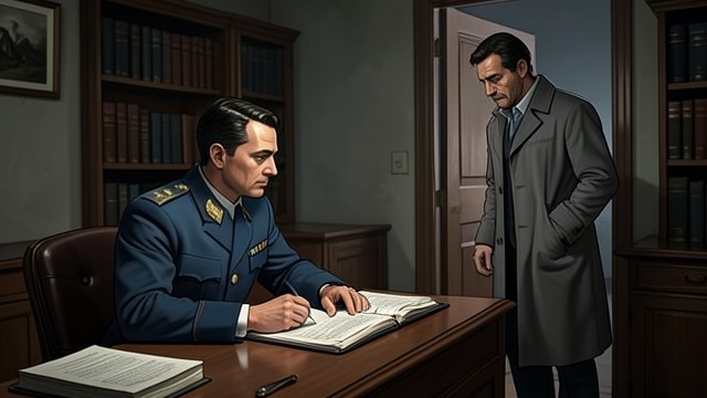 The Police Station from "Momo". The Police Station A Truth Without Proof Beppo reports Momo missing and describes the Gray Men, the amphitheater, and the trial he witnessed.
