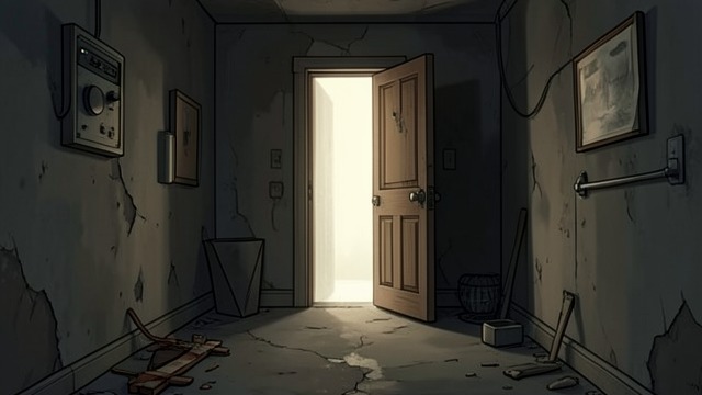 The Barrier Fails from "Momo". The Barrier Fails A Door Left Open When time stops, Never Lane's reverse flow also stops, allowing the Gray Men to reach Nowhere House.