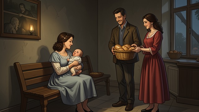 A Promise Kept from "Momo". A Promise Kept A Shared Visit Nino and Liliana return to Momo with their baby and a basket of food.