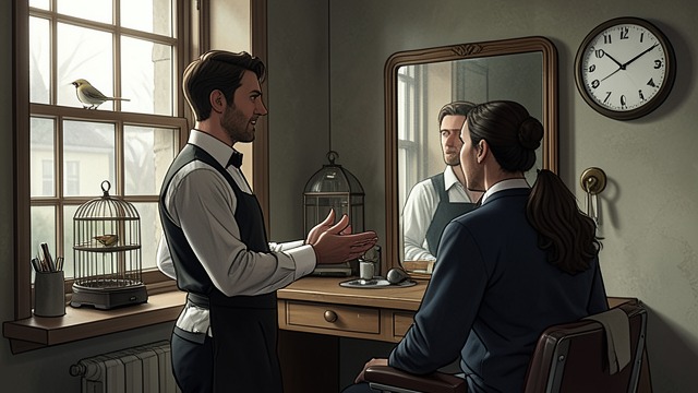 Work He Once Enjoyed from "Momo". Work He Once Enjoyed A Barber's Ordinary Life Mr Figaro likes talking with customers and takes pride in his skill as a barber.