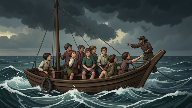 The Argo's Voyage from "Momo". The Argo's Voyage A World Made Together A group of children imagine the amphitheater as a research ship, the Argo, sailing through dangerous seas.