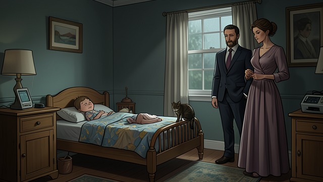 The Cat as Guardian from "A Moveable Feast". The Cat as Guardian Trust in F. Puss When there is no babysitter, the family leaves Bumby in his tall bed with the cat watching nearby.