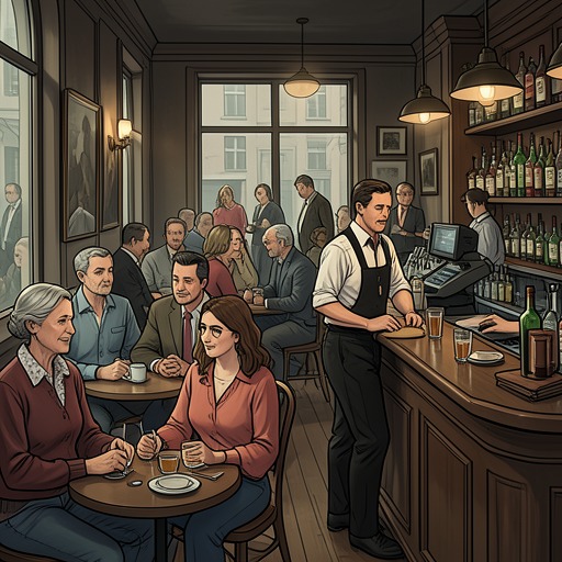 The Lilas Community from "A Moveable Feast". This flow follows Hemingway’s attachment to the Closerie des Lilas and the network of regulars whose shared place is altered by commercial change.