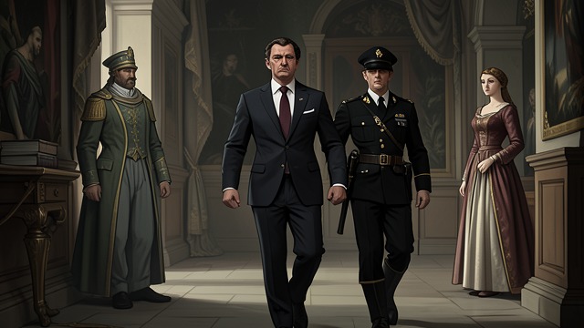 Arrest at the Reception from "Memory". Treason in Public Sudden accusation ImpSec officers arrest Galeni at the Imperial Residence on a vague order from Haroche.