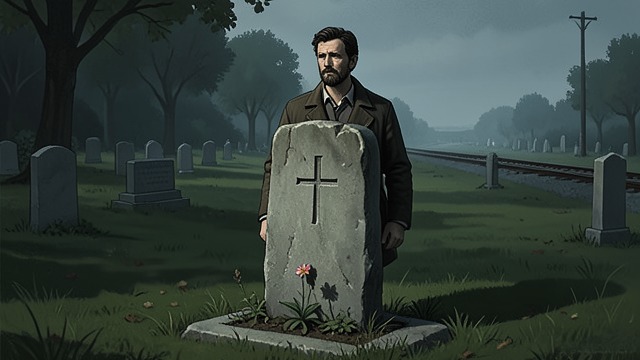 The Grave He Stops Addressing from "Memory". A Changed Conversation with Piotr Old appeals fall silent Miles visits Piotr’s grave and discovers that he no longer has anything to demand from the dead…