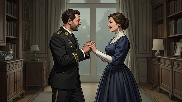 Gregor Notices Laisa from "Memory". Attraction Becomes Visible A lively exchange Laisa speaks directly with Gregor about Komarran trade policy and later dances with him.