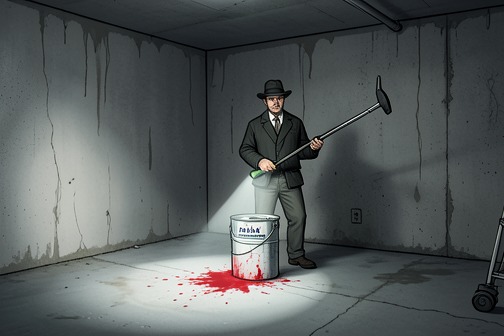 Charlie’s Body Found and Identified in the Glenwood Basement from "The Birthday Party". Charlie Hamilton’s body is found concealed beneath a recently repaired section of concrete in the basement of the unfinished Glenwood renovation house.