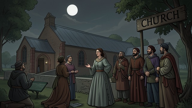 A Reporter at Church from "The Birthday Party". An Unwelcome Approach The First Contact Susan approaches Kathy outside church and asks about the birthday party.