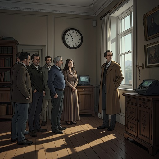 Suspicion Against Mitch and Scott from "The Birthday Party". This thread follows how circumstantial clues and false accounts make Mitch and Scott appear guilty before the evidence clears them of Charlie’s murder.