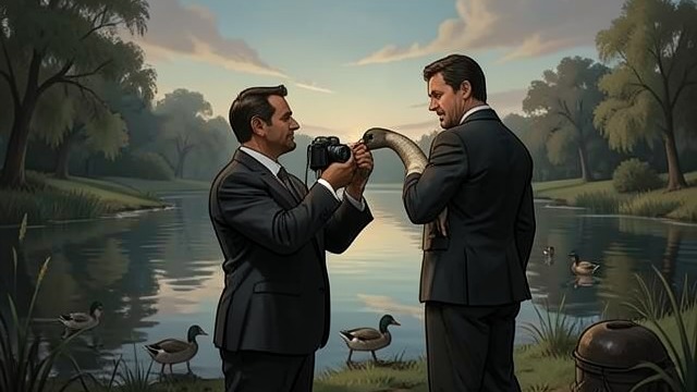 The Budget Ultimatum from "Straight Man". A Comic Threat Goes Public The Goose At the Campus Duck Pond, an angry goose and a television camera combine with Hank’s growing frustration over uncertain…