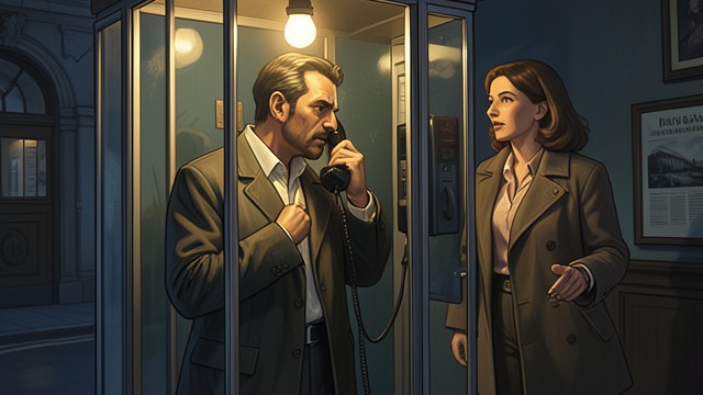 A Call from Philadelphia from "Straight Man". The Voice That Restores Him Distance Becomes Audible Hank speaks with Lily by telephone and hears how much he has missed her voice.