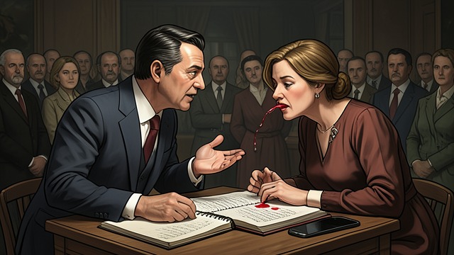 A Nosebleed in Committee from "Straight Man". The Meeting Turns Physical Provocation As interim chair, William Henry Devereaux, Jr. needles Gracie DuBois during a dispute over a poetry candidate.
